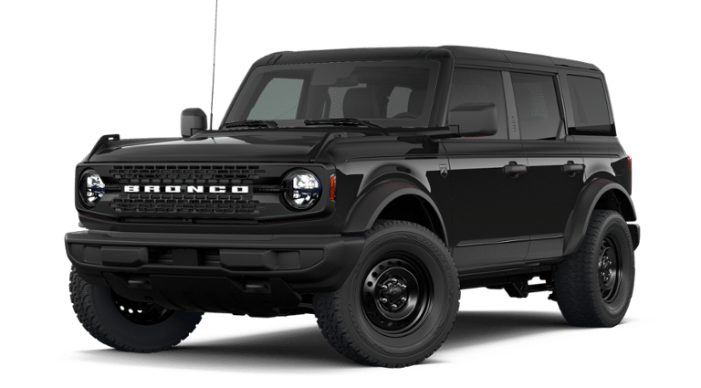 2026 Ford Bronco Big Bend in Shadow Black — front three-quarter view