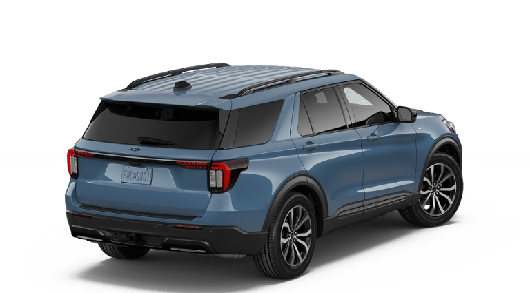 2026 Ford Explorer — rear three-quarter view