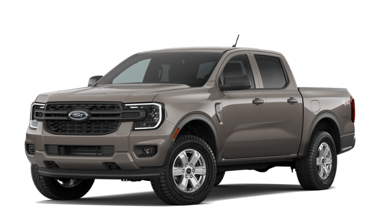 2026 Ford Ranger XL in Marsh Gray — front three-quarter view