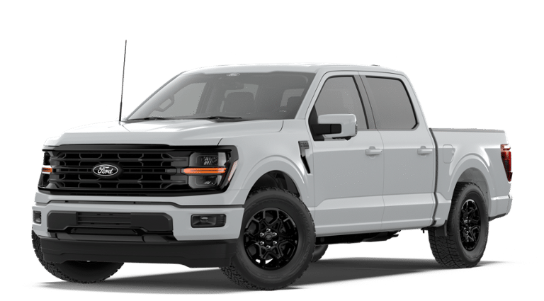 2026 Ford F-150 XLT in Avalanche Gray — front three-quarter view