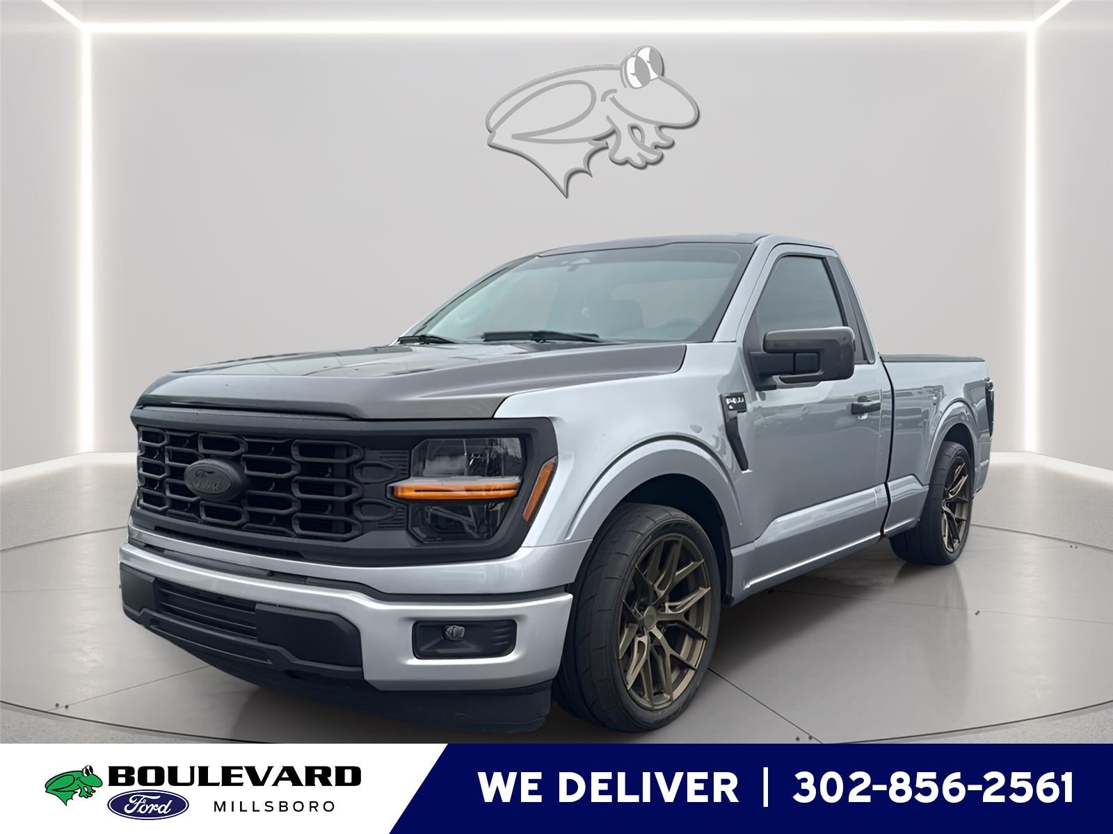 2024 Ford F-150 XL in Iconic Silver — front three-quarter view