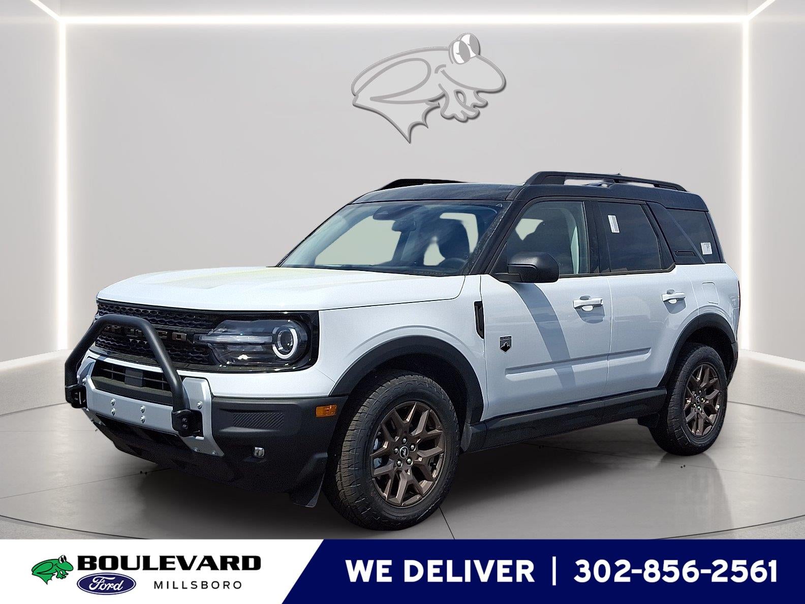2026 Ford Bronco Sport Big Bend in Oxford White — front three-quarter view