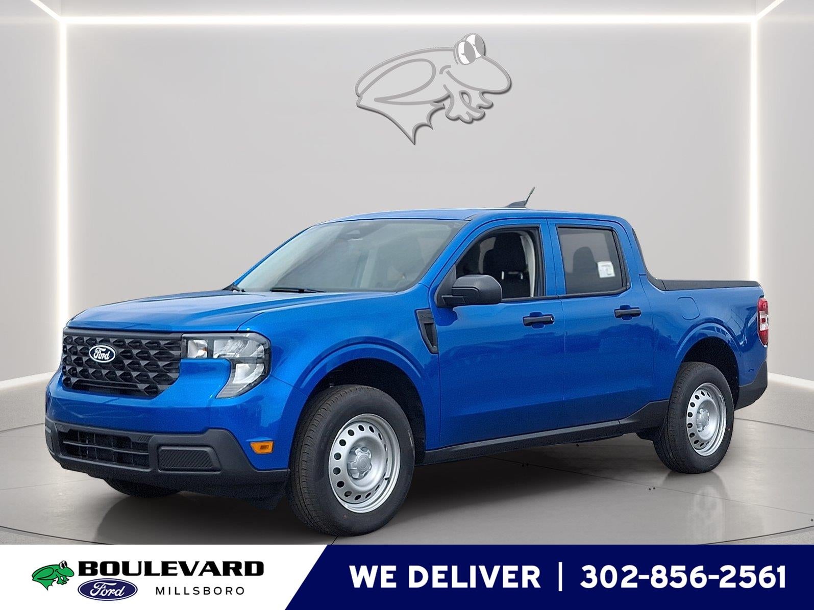 2026 Ford Maverick XL in Velocity Blue — front three-quarter view
