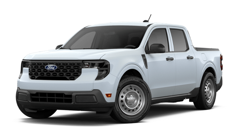 2026 Ford Maverick XL in Space White Metallic — front three-quarter view