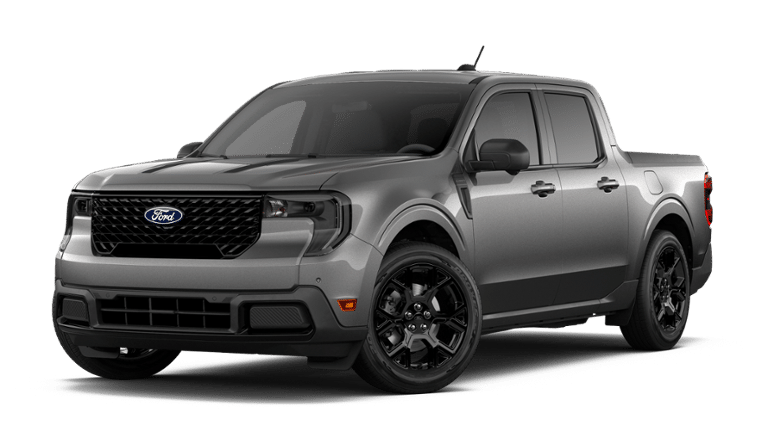 2026 Ford Maverick LARIAT in Carbonized Gray Metallic — front three-quarter view