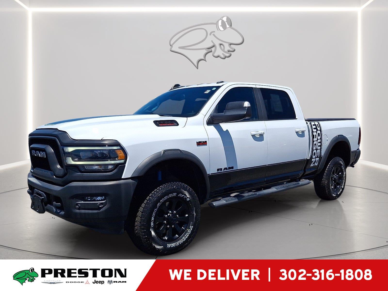 2021 RAM 2500 Power Wagon in Bright White Clearcoat — front three-quarter view